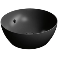 Раковина GSI Pura 885526 накладная, Ø40 см, Ardesia opaco (черный матовый)