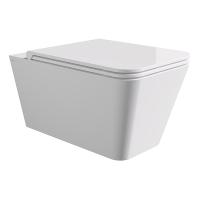 Унитаз подвесной Alice Hide Square 31210101 безободковый, цвет белый