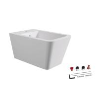 Биде Alice Ceramica Hide 31220109SET подвесное, с креплением, белый матовый
