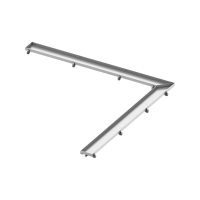 Основа для плитки TECE TECEdrainline "plate" 610970: угловая 90°, нержавеющая сталь, 90x90 см, глянец