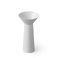 Раковина Dea Design Pedestal Basin DD2022 480 18 напольная, без отв., Solid Surface, 48х48х90см., White №18