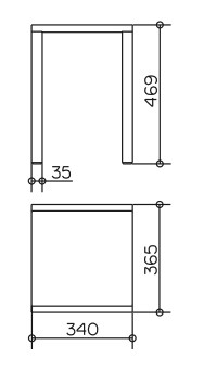 табурет для ванной комнаты keuco plan 14982 010037 хром \ темно-серый