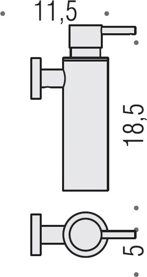 Дозатор для жидкого мыла Colombo Design Plus W4981 хром