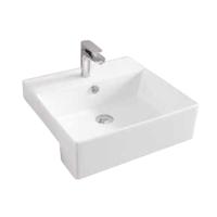 Раковина полувстраиваемая ArtCeram Quadro QUL004 01;00 50х48 см, белая