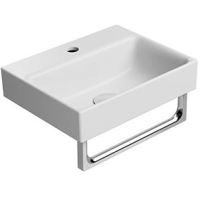 Раковина GSI Nubes 9684109 подвесная, 40x32 см, Bianco opaco (Белый матовый)