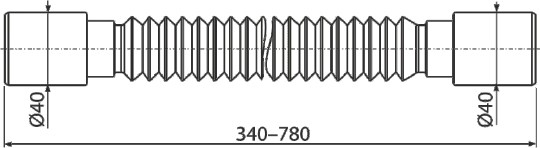гофра для раковины alcaplast a710