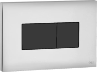 Кнопка смыва для инсталляции OLI Karisma 641019 для унитаза, пластик, цвет хром, черный