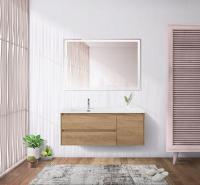 Тумба под раковину BelBagno Kraft 100 L KRAFT-1000-2C-1A-SO-RT-L подвесная Rovere Tabacco