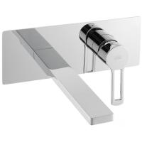 Смеситель Paffoni Ringo RIN104CR для раковины, без донного клапана, встраиваемый, с внутренней частью, излив 15 см, хром глянцевый