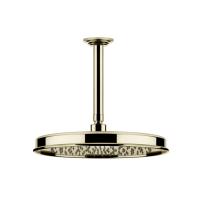 Верхний душ Gessi Venti20 65153#710 Ø300 мм., с потолочным держателем 293 мм., цвет: Brass PVD