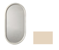 Зеркало, Artceram, Milano, овальное, шгв 550*55*1000, с подсветкой, цвет рамы-Sand matt