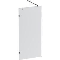 Душевая стенка Am.Pm X-Joy W94WI-90-F1-MTE, 90 см, со свободным входом, профиль хром матовый, стекло прозрачное