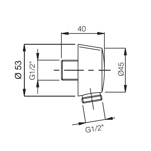 шланговое подключение fima carlo frattini shower accessories f2013ns цвет черный матовый