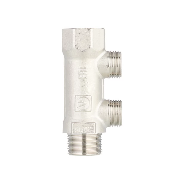 коллектор valtec 3/4 вр(г) х 2 выхода 1/2 нр(ш) х 3/4 нр(ш) (vtc.500.n.0502)