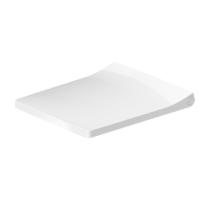 Сиденье Duravit Viu для компактного унитаза 257309 (с микролифтом), петли: нерж. сталь, цвет: белый