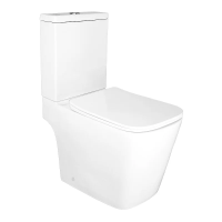 Унитаз компакт Azario Ferra AZ-1015 напольный, безободковый, слив "Торнадо", с бачком и сиденьем микролифт, 64х37х81 см, белый