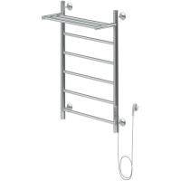 Электрический полотенцесушитель Aquanet Mauro 80х50 R 282007 с полкой Хром