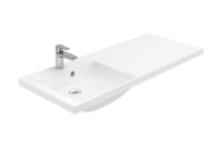Раковина Aquanet Нота 120 L NEW НФ-00014449 / 00239565 над стиральной машиной, крыло справа, 120x48.2 см, белая
