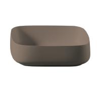Раковина ArtCeram Cognac Quadro COL009 41 34 накладная, без отв., без перелива, на столешницу, Saniglaze, 56x41xh15.5 см, matera