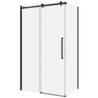 Душевой уголок Black&White Stellar Wind 100×90 S808 профиль черный матовый, стекло прозрачное