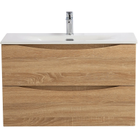 Тумба под раковину BelBagno Marino Rovere Bianco MARINO-CER-MINI-800-2C-SO-WO-P 79,6 см, подвесная, белый дуб