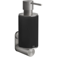 Дозатор для мыла Gessi Gessi316 54714#239 настенный, черный, STEEL BRUSHED