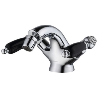 Смеситель Caprigo Adria Classic Black Edition 03B-530-crm для биде, с донным клапаном, хром