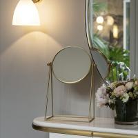 Зеркало косметическое Devon&Devon Waltz WLZ-110-OT настольное, поворотное, без подсветки, светлое золото