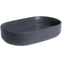 Раковина накладная Allen Brau Fantasy Oval 4.11022.AN 55x36, серая