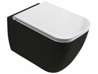 Унитаз подвесной безободковый Scarabeo Teorema 2.0 5126/CL 37 BK, без сиденья, Lava