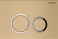 Клавиша для инсталляции Grossman Galaxy 700.K31.01.310.310 для унитаза, пластик, золото матовое