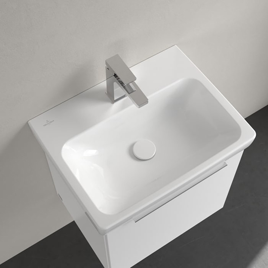 раковина подвесная/накладная villeroy & boch architectura 4a87mlr1 , 55x42 см, альпийский белый с покрытием ceramicplus