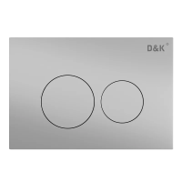 Кнопка смыва для инсталляции D&K Bayern DB1529002.2 для унитаза, пластик, цвет матовый хром