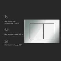 Клавиша для инсталляции AM.PM PrimeFit I090251 хром глянцевый