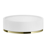 Мыльница Gessi INCISO/VENTI20 58525#710 цвет-белый/латунь PVD