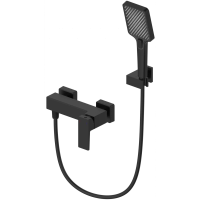 Смеситель для душа Wonzon & Woghand Cube 2.0 WW-88048068-MB с душевым гарнитуром, черный матовый
