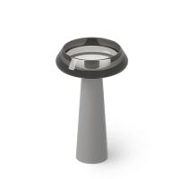 Раковина Dea Design Pedestal Basin DD2046 545 R4 напольная, без отв., Glasstech, прозрачная смола, Ø54.5х90см., Smoky Black R4