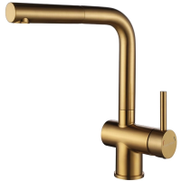 Смеситель для кухни Paulmark Dosse Do214418-BG, цвет золото.