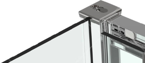 душевой уголок rgw classic cl-34 80x80 профиль хром, стекло прозрачное