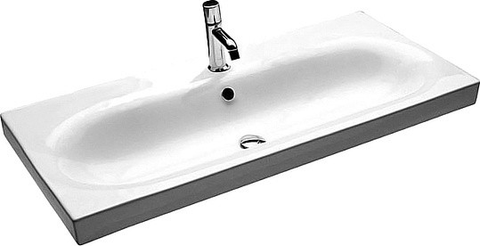 Раковина полувстраиваемая Hatria Daytime 110х50 Y0YR01, белая