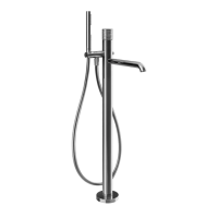 Смеситель Gessi Habito Trame 70328#031 для ванны напольный, с ручным душем, цвет хром