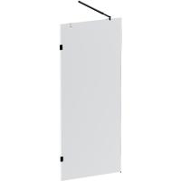 Душевая стенка Am.Pm X-Joy W94WI-80-F1-BTE, 80 см, со свободным входом, профиль черный матовый, стекло прозрачное