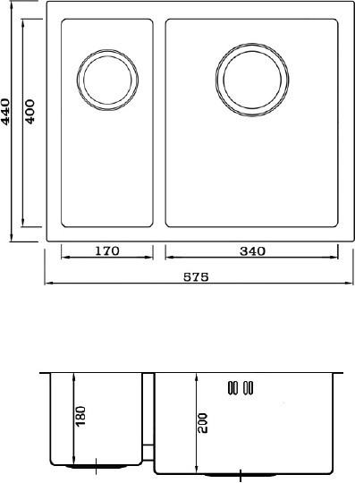 кухонная мойка seaman eco marino sme-575dl.a
