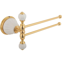 Полотенцедержатель Migliore Olivia 17466 поворотный, цвет белый | золото