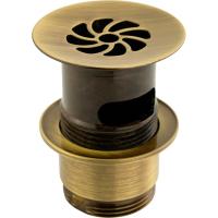 Донный клапан Migliore Ricambi ML.RIC-10.124.BR для раковины, с переливом, бронза