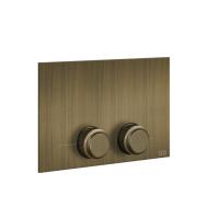 Клавиша смыва для унитаза Gessi Venti20 54657#713, двойная, для инсталляций TECE, цвет: Antique Brass