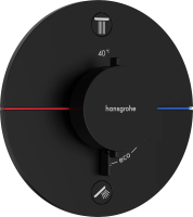 Термостат для ванны Hansgrohe ShowerSelect Comfort S 15554670 встраиваемый, черный матовый
