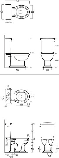 бачок для унитаза simas lante la 09b
