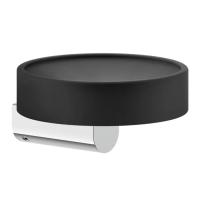 Мыльница Gessi Rilievo подвесная, цвет: черный/хром