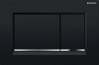 Кнопка для инсталяции Geberit Sigma 30 115.883.KM.1 черная / цвет хром